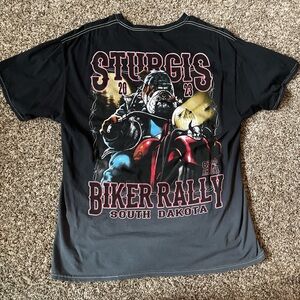 sturgis two tone graphic tee